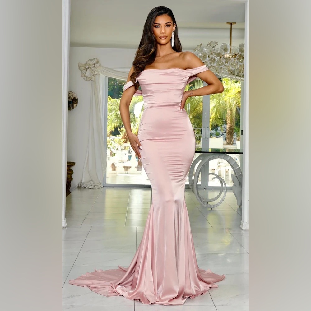 DELILAH CORSET GOWN- BLUSH